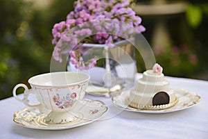 Elegant setting for afternoon tea