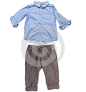 Elegant shirt and trousers for baby boy