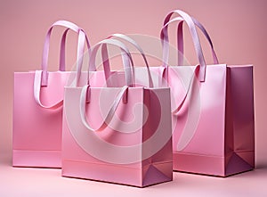 Elegant Shopping Bags Ideal for Retail and Shopping - High Quality Image