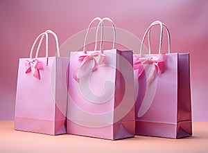 Elegant Shopping Bags Ideal for Retail and Shopping - High Quality Image