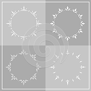 Elegant, simple, vintage wreath collection - floral elegant design