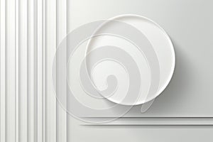 Elegant Simplicity: Minimal White Abstract Design