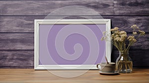 Elegant Simplicity: Ricco Poster In Purple Light