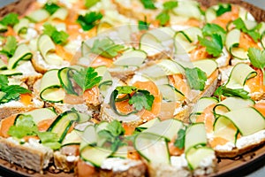 Elegant Smoked Salmon and Cucumber Canapes