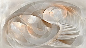 Abstract Beige Spiral, Elegant Organic Swirling Good Resolution Stock Photo