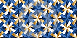 Elegant sophisticated geometry mosaic pattern