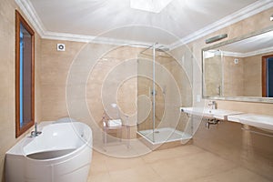 Elegant spacious bathroom
