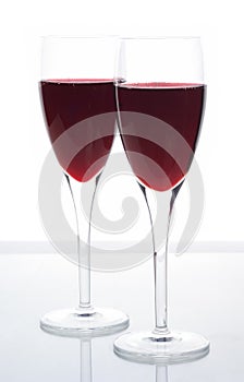 Elegant sparkling red wine