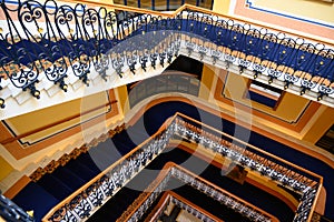 Elegant Staircase Grand Resort Bad Ragaz, Switzerland