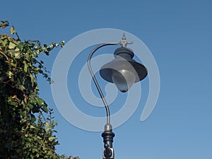 Elegant street lamp on a clear day
