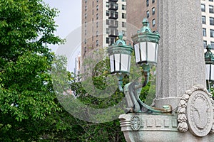 Elegant Street Lights in Grant Park Chicago