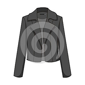 Elegant and stylish classic black/dark gray blazer/jacket. Isolated on white background