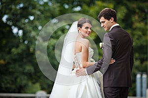 Elegant stylish young couple