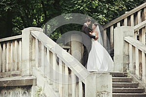 Elegant stylish young couple