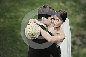 Elegant stylish young couple