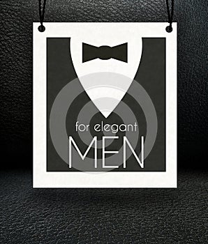 Elegant suits and bow tie for men concept poster