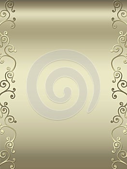 Elegant swirl design border