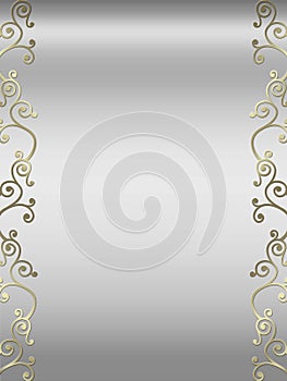 Elegant swirl design border