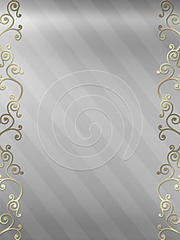 Elegant swirl design border