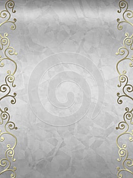 Elegant swirl design border