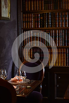 Elegant table in a restaurant