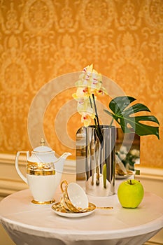 Elegant table set for a catered function