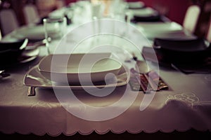 elegant table setting