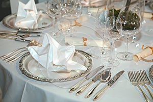 Elegant table setting photo