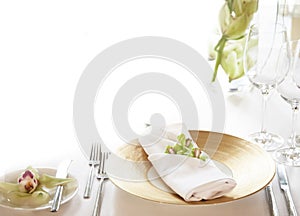 Elegant table setting background