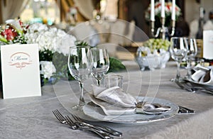 Elegant table setting