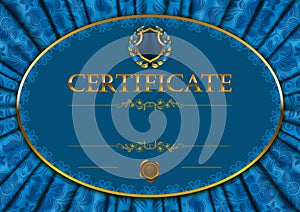 Elegant template of certificate, diploma