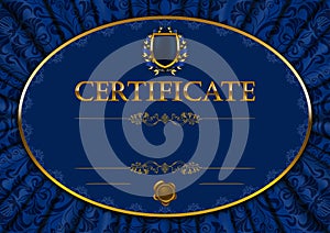 Elegant template of certificate, diploma