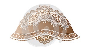 Elegant Textured Bell with Ornate Pattern, vector design Generative AI