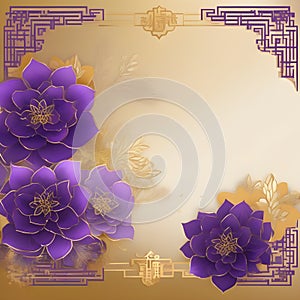 The Elegant Thank you card design features a beautiful purplish gold color scheme that truly captures the essence