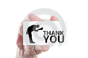 Elegant thank you note