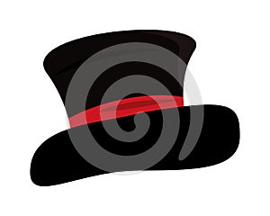 Elegant tophat accessory isolated icon