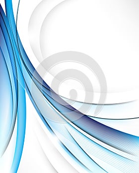 Elegant transparent blue waves background