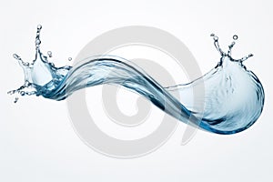 Elegant Transparent Water Splash with Copy Space - Ideal for Advertisements, Web Design, and Creative Projects