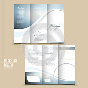 Elegant tri-fold template design