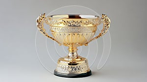 elegant trophy on white