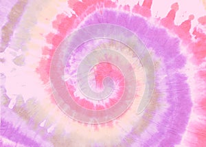 Elegant Tye Die Spiral. Pink Dyed Pattern. Girly