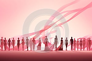 Elegant Unity Silhouettes of diverse individuals