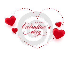 elegant valentines day event background with 3d love heart