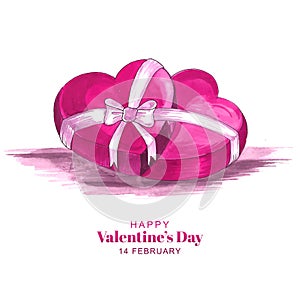 Elegant valentines day hearts celebration card background