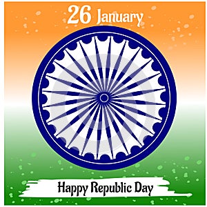 Elegant Vector Illustration Of Republic Day Of India