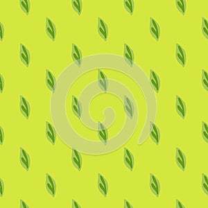 Elegant vector pattern with green foliage