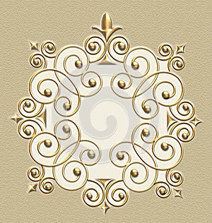 Elegant Vintage Swirl Frame