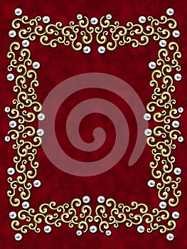 Elegant vintage Swirl Frame