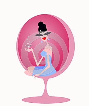 Elegant vintage women