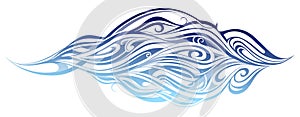 Elegant water waves and swirls